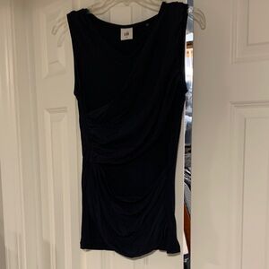 Chic Navy Sleeveless Top